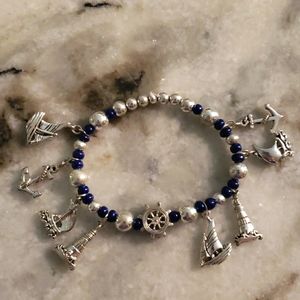 Nautical theme charm bracelet